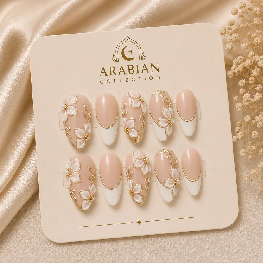 Elegant Bow Nail Set