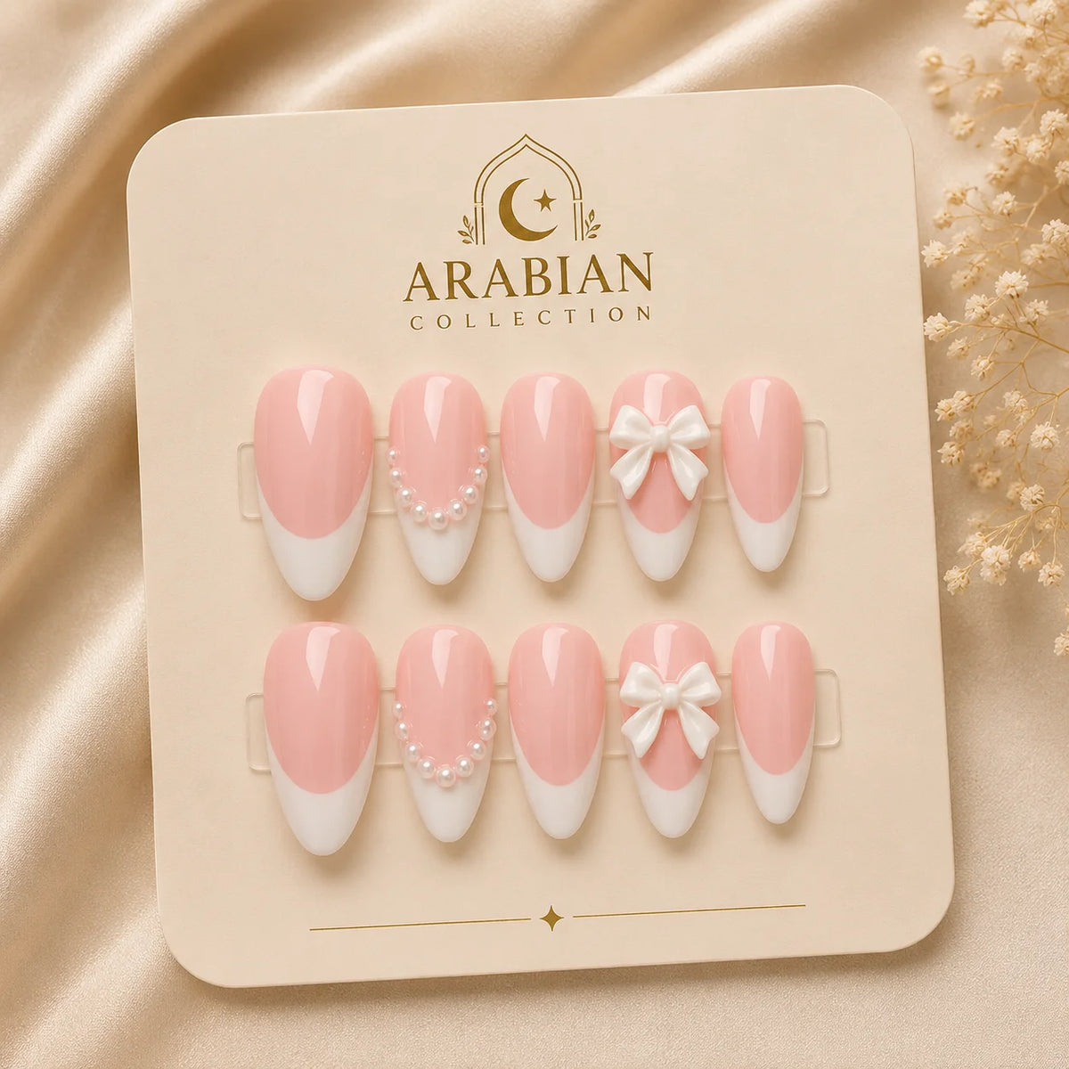 Elegant Bow Nail Set