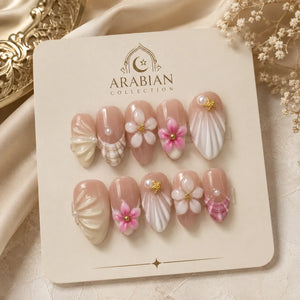 Elegant Bow Nail Set