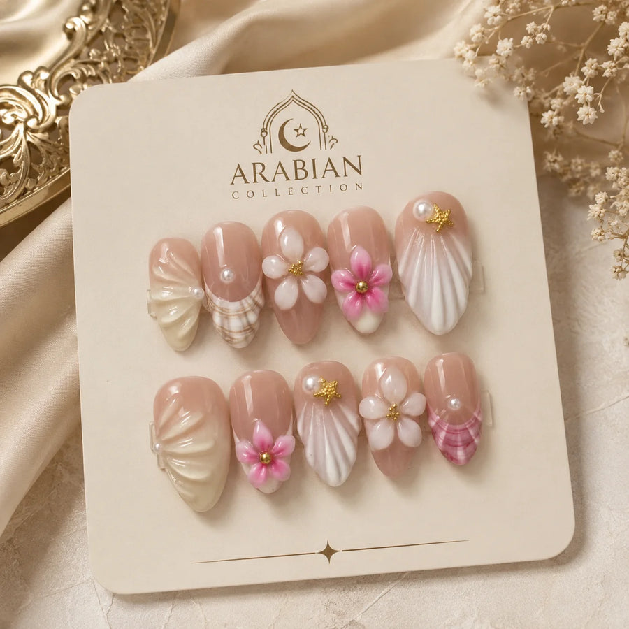 Elegant Bow Nail Set