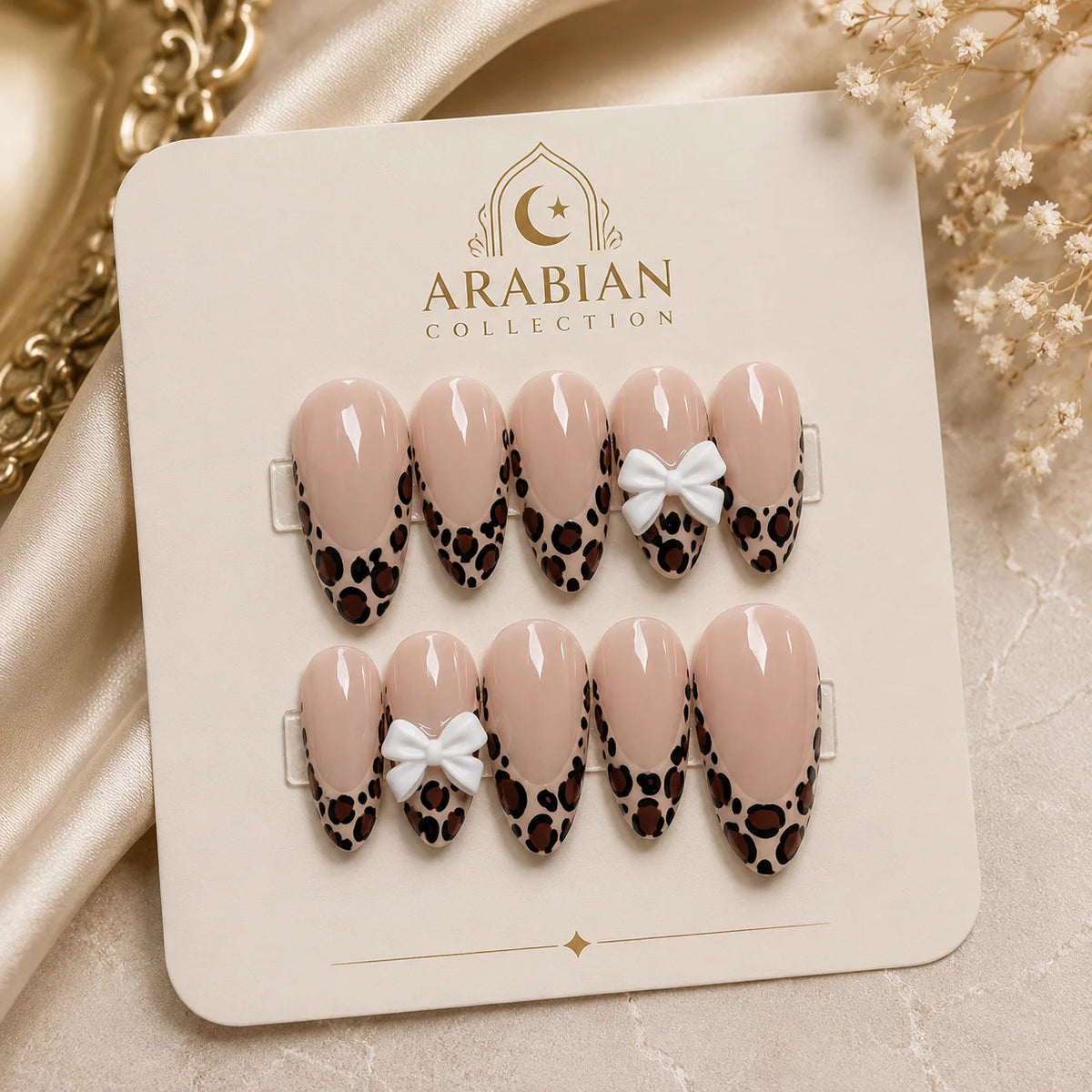 Elegant Bow Nail Set