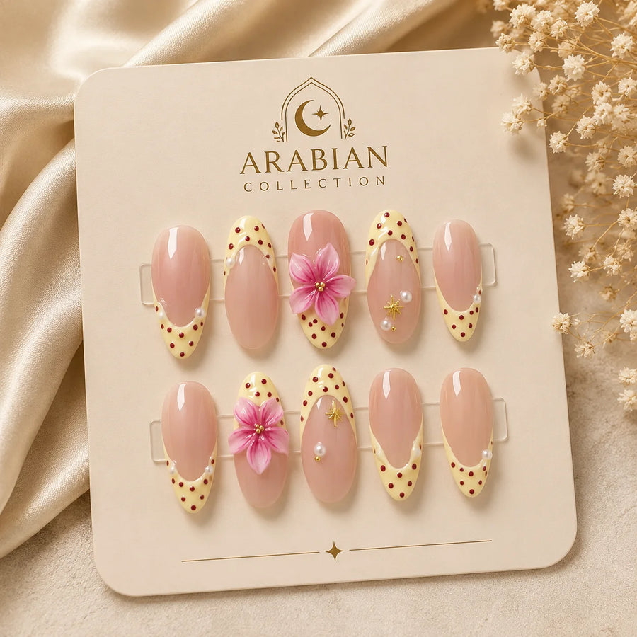 Elegant Bow Nail Set