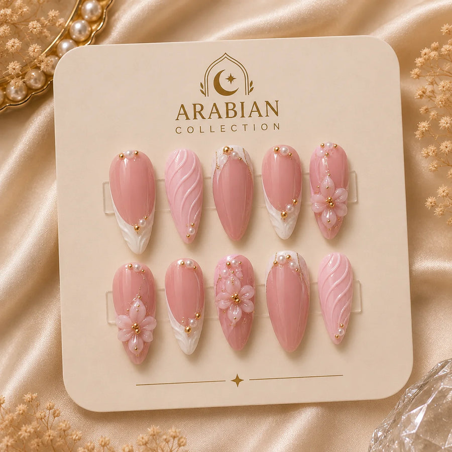 Elegant Bow Nail Set