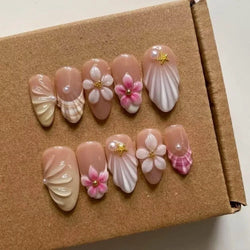 Elegant Bow Nail Set