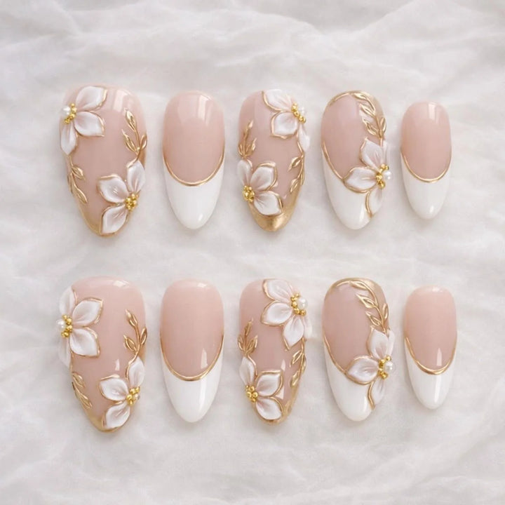Elegant Bow Nail Set