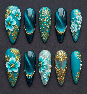 Elegant bow nail Set